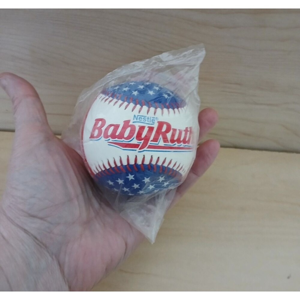 Nestle Baby Ruth Hard Baseball Red White Blue Stars Collectors Gift Idea - Picture 3 of 6